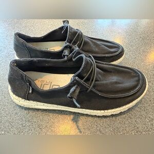 Hey Dude Women’s Black Slip-On Loafers